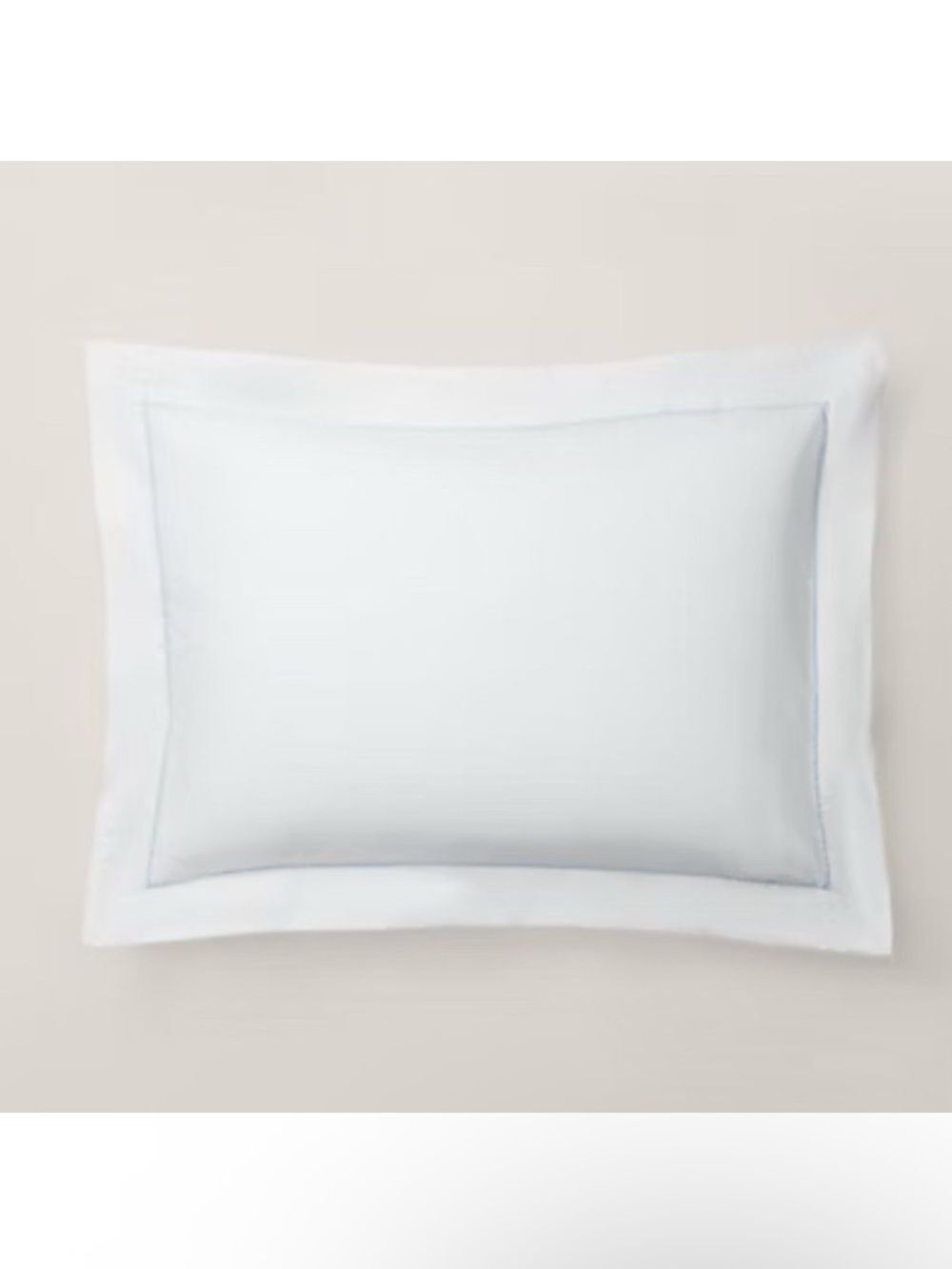 Ralph Lauren Organic Cotton Percale Palmer
Standard Sham in Pale Sky Blue